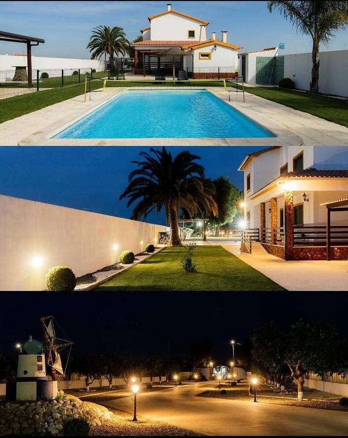 Casa de férias para 10 pessoas, com piscina e vista e ainda jardim em Distrito de Santarém