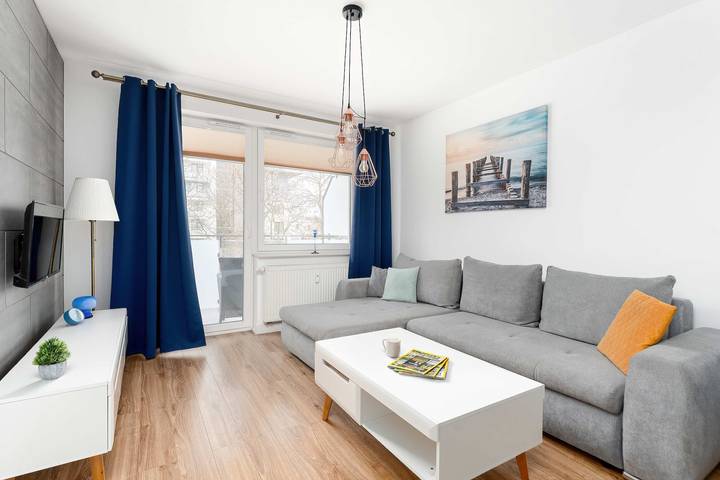 Apartament wakacyjny dla 4 osób, z Ogród w Kołobrzeg