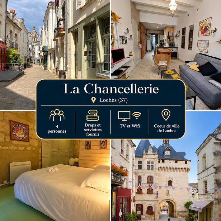 Maison d’hôte pour 4 personnes, avec Jardin à Loches