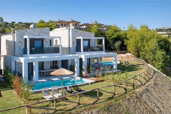 Ferienhaus für 8 Personen, mit Garten und Ausblick in Chalkidiki - 2