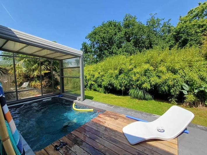 Villa pour 8 personnes, avec Terrasse ainsi que Jardin et Piscine à Crozon