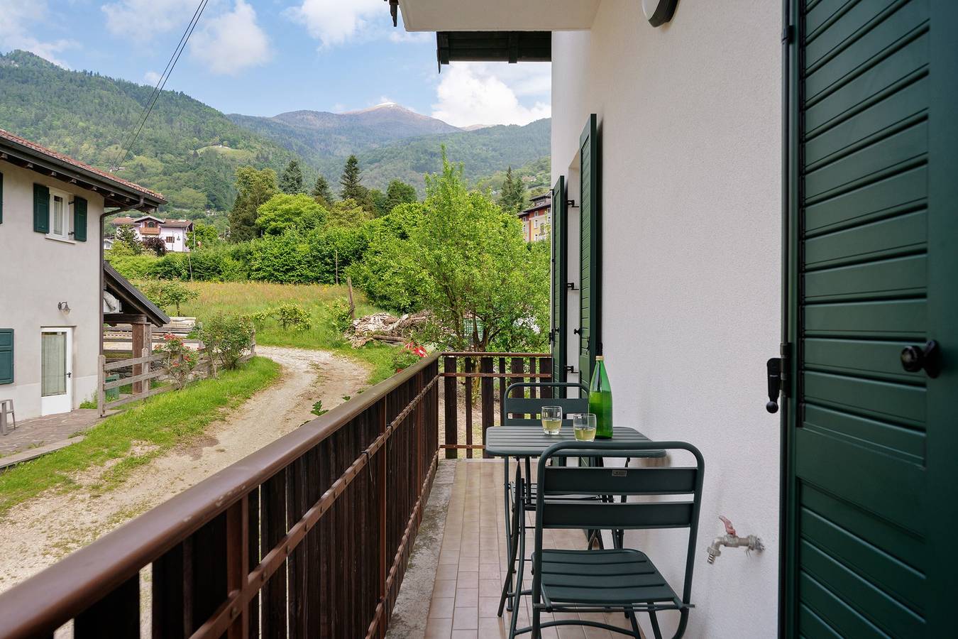 Ganze Wohnung, Ferienwohnung 'Agritur Montibeller Fravort' mit Bergblick, Gemeinschaftsgarten und Wi-Fi in Roncegno Terme, Valsugana