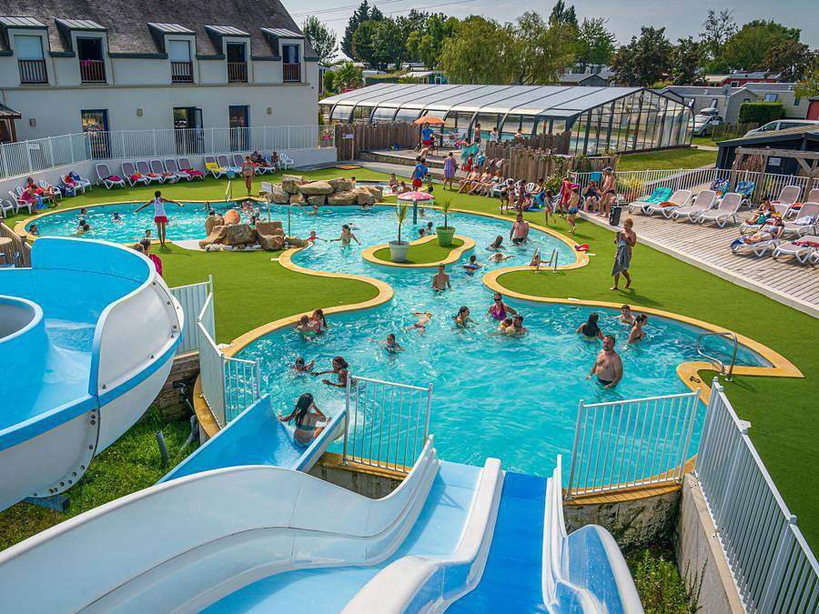 Camping Ker Yaoulet - Mobilhome 8 personas - Mobil home 3 dormitorios 6/8 personas Tv in Ambon, Côte des Mégalithes