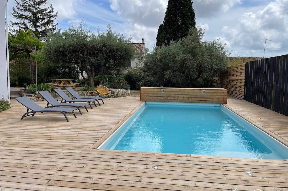 Poussan, Villa des Oliviers, superbe villa classé in Poussan, Côte d'Améthyste