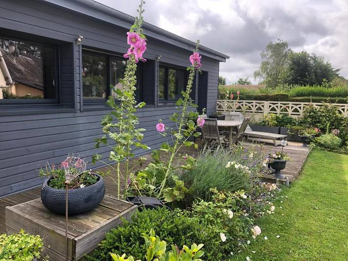 Maison de vacances pour 4 personnes, avec Terrasse ainsi que Jardin et Vue à Le Tilleul