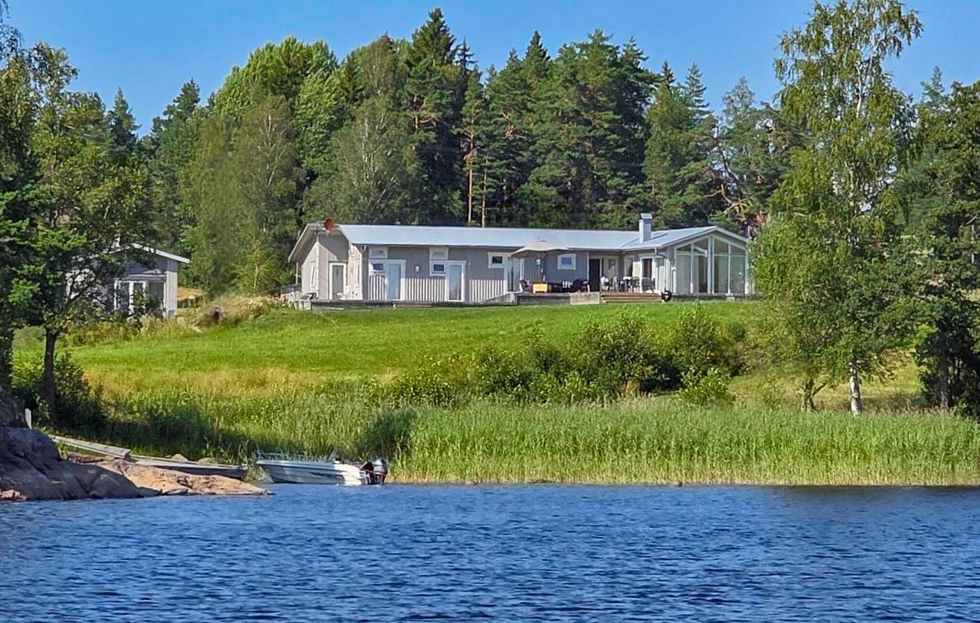 Ferienhaus für 6 Personen mit Seeblick in Dalslands Kanal