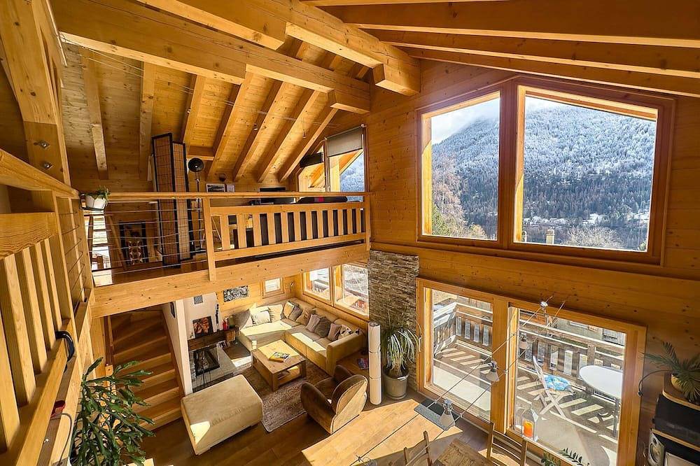 Chalet Boder - View of Mont Blanc - Fireplace in Le Châtelard VS, Finhaut