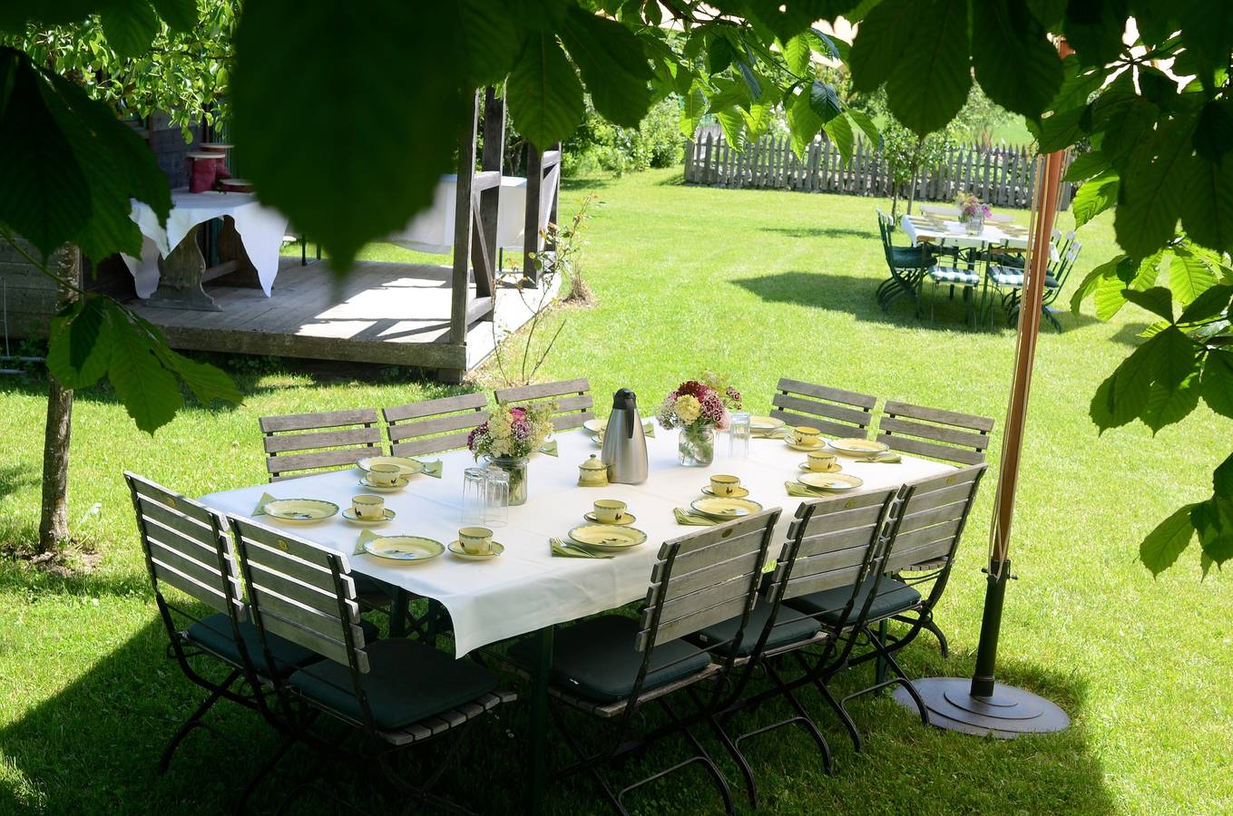 Mattress Dormitory 'Yellow' with Shared Terrace & Garden, Without Kitchen in Seeshaupt, Starnberger See
