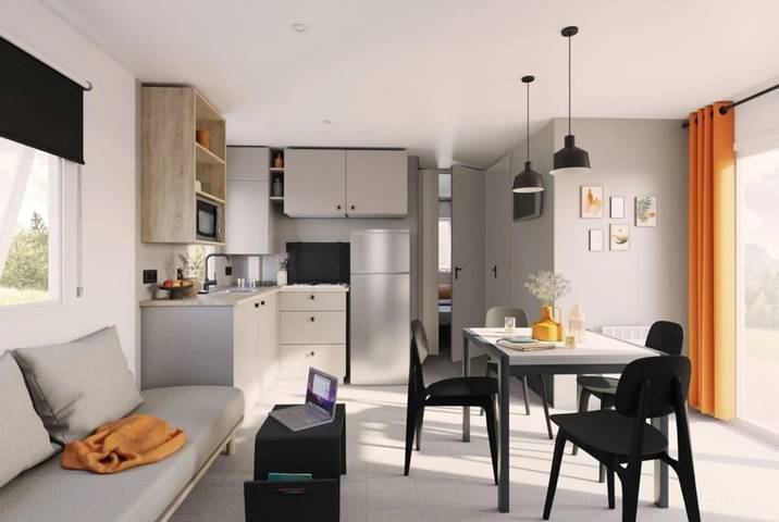 Mobil home pour 8 personnes, avec sauna et bassin pour enfant à Port-le-Grand - 4