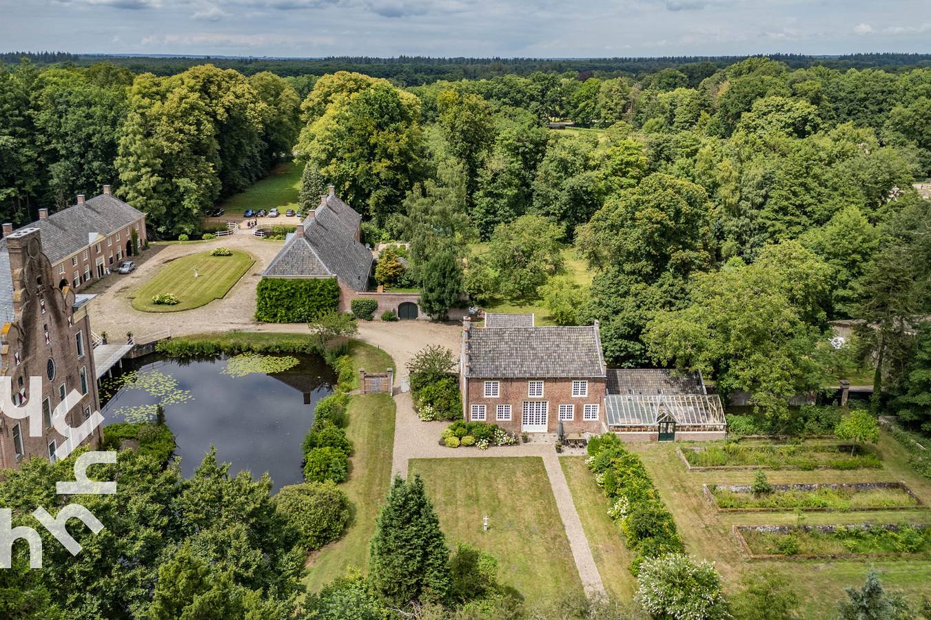 Einzigartiger Aufenthalt für 4 Personen mit Schlossblick auf einem Landgut in der Veluwe in Veluwe