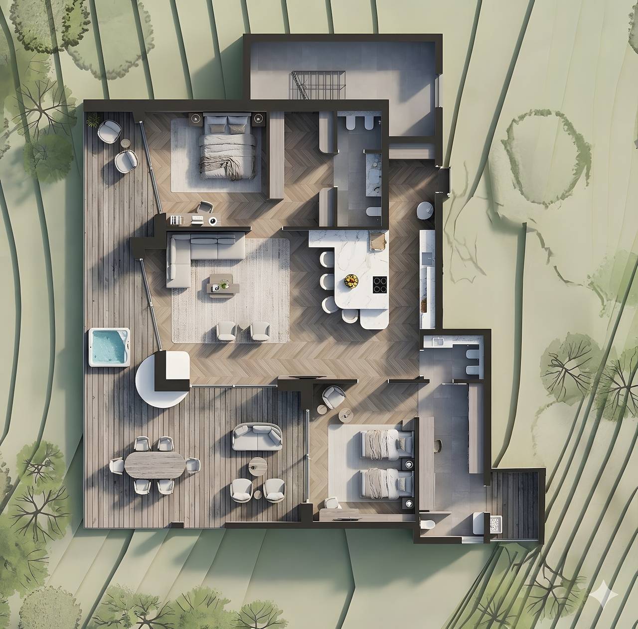 Ganze Wohnung, Chalet Merino mit Bergblick, 167 m² Privater Jacuzzi, Neueröffnung Mai 2026 in St. Leonhard in Passeier, Passeiertal
