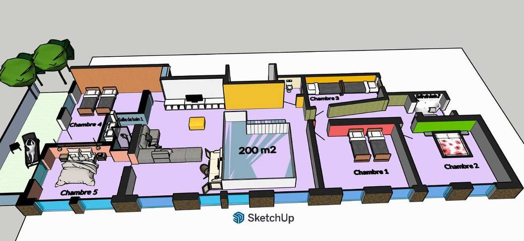 Location de vacances pour 9 personnes, avec vue ainsi que jardin et sauna dans Harre - 4