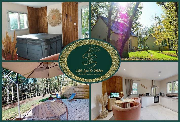 Gîte pour 2 personnes, avec jacuzzi ainsi que terrasse et jardin à Saint-Chamassy