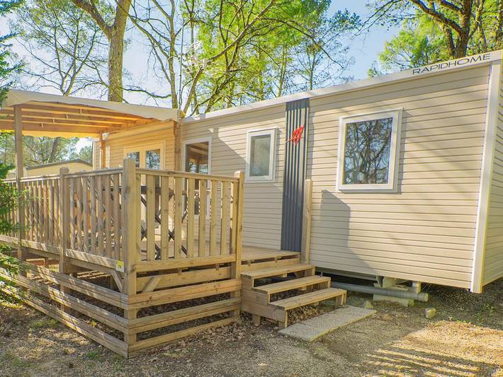 Mobil home pour 6 personnes, avec bassin pour enfant à Saint-Paul-en-Forêt - 2