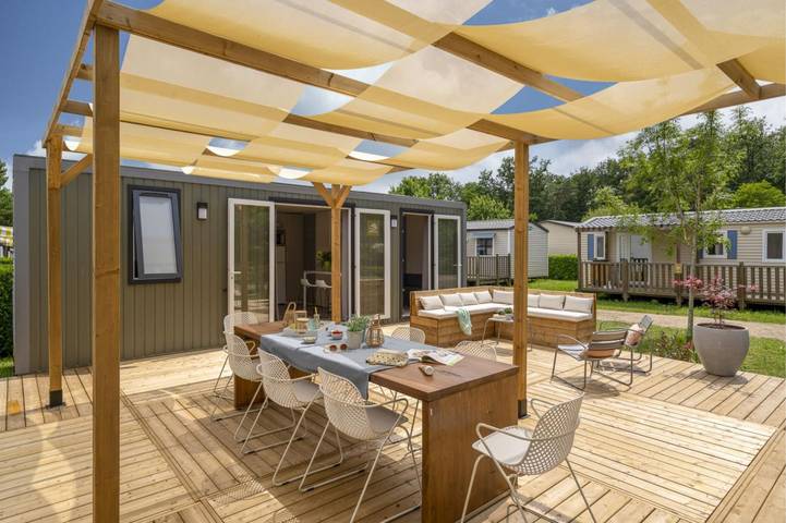 Mobil home pour 10 personnes, avec jardin et piscine, adapté aux familles dans Boulazac Isle Manoire - 3
