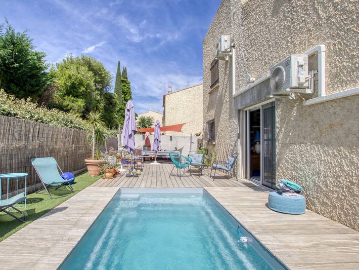 Maison de vacances pour 5 personnes, avec piscine et jardin, animaux acceptés