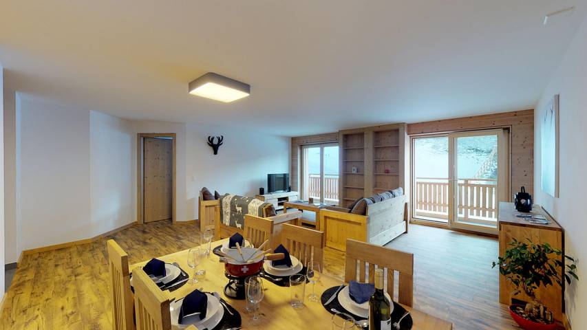 Ganze Wohnung, Les Mayens Ma 011 -  Luxury apartment 6 pers in Veysonnaz, Walliser Alpen