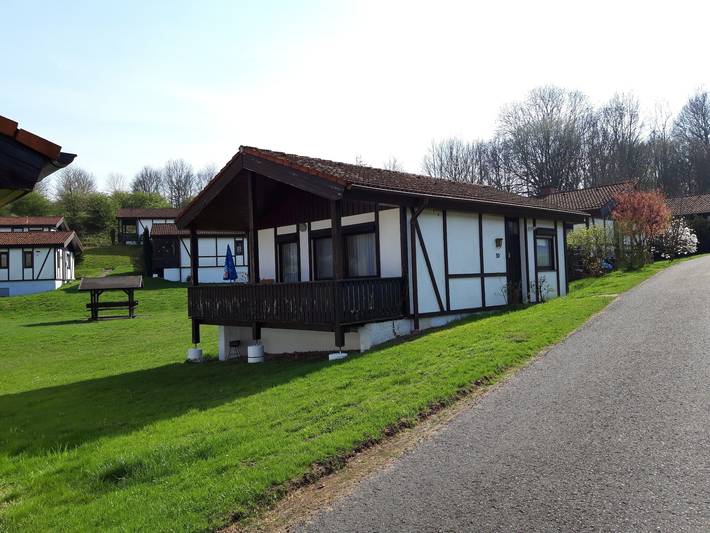 Ferienhaus für 4 Personen, mit Balkon und Garten sowie Pool und Sauna an der Rhön