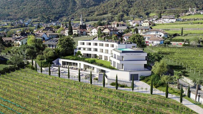 B&B für 2 Personen, mit Balkon und Terrasse sowie Garten und Pool am Kalterer See
