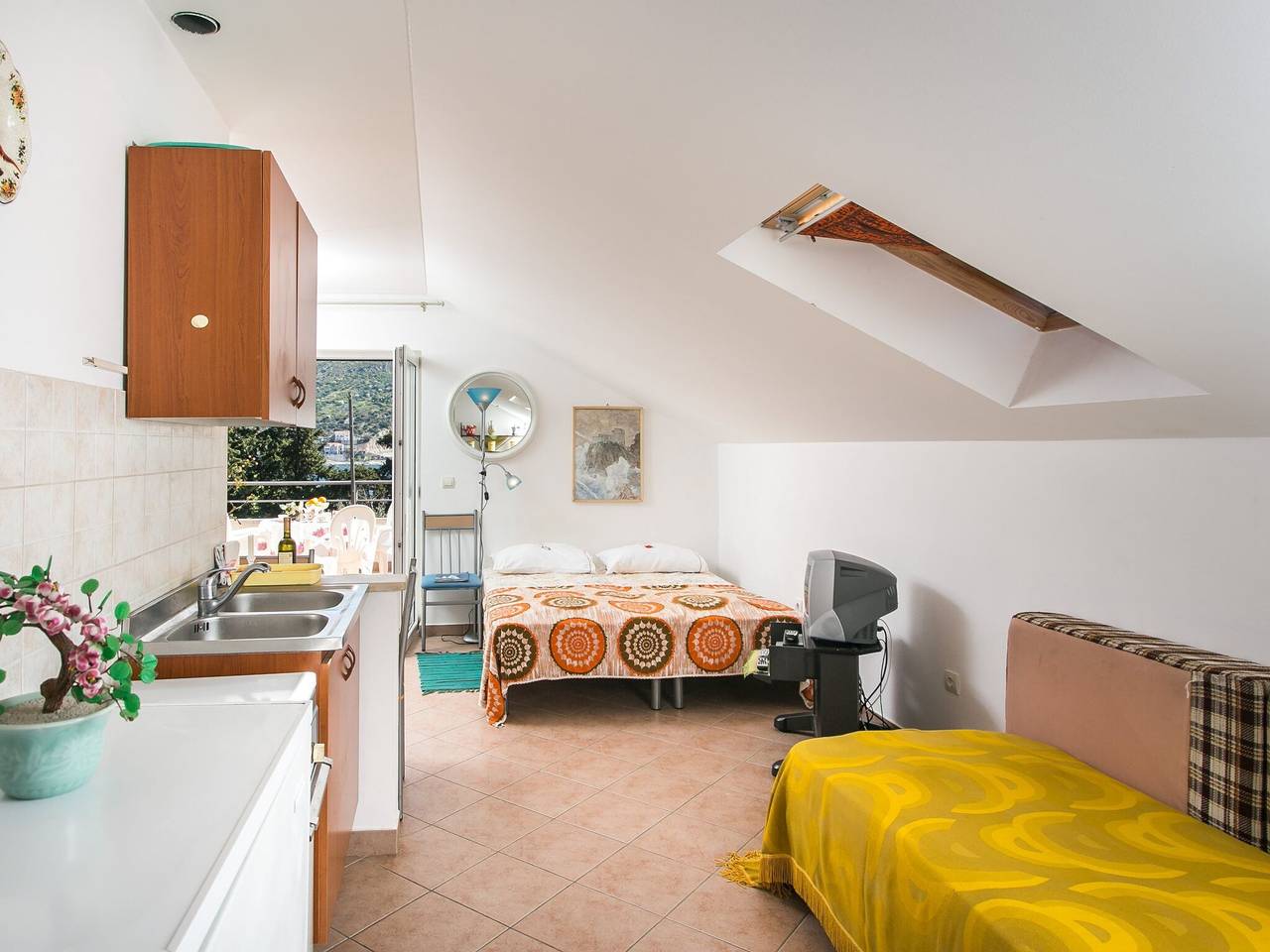 Geheel appartement, Apartments Tramonto - Studio Apartment with Balcony and Sea View in Gof, Grad Dubrovnik