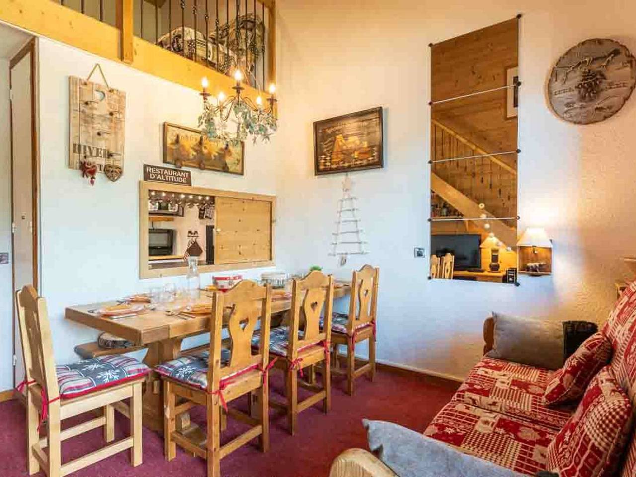 Ganze Wohnung, Schöne 3-Zimmer-Wohnung mit Mezzanine in Valmorel, 8 Personen, Haustiere erlaubt, Parkplatz optional in Valmorel, Les Avanchers-Valmorel