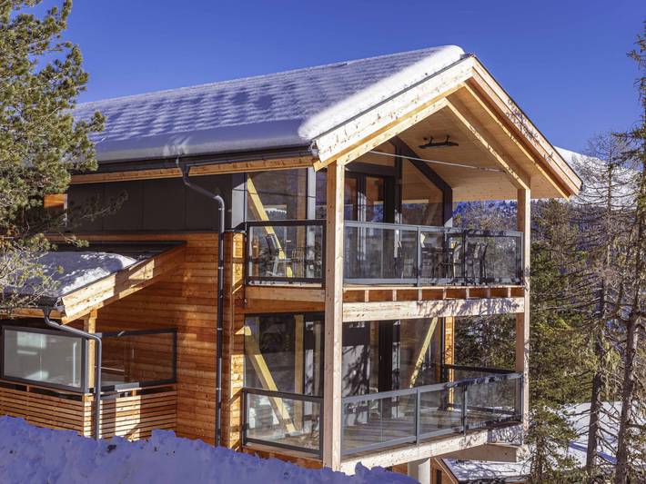 Chalet für 8 Personen, mit Sauna und Ausblick sowie Terrasse an der Turracher Höhe