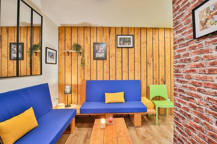 Chalet-Campagne-Confortable-Baño para personas con movilidad reducida-Vista a... in Clermont-Créans, Sarthe