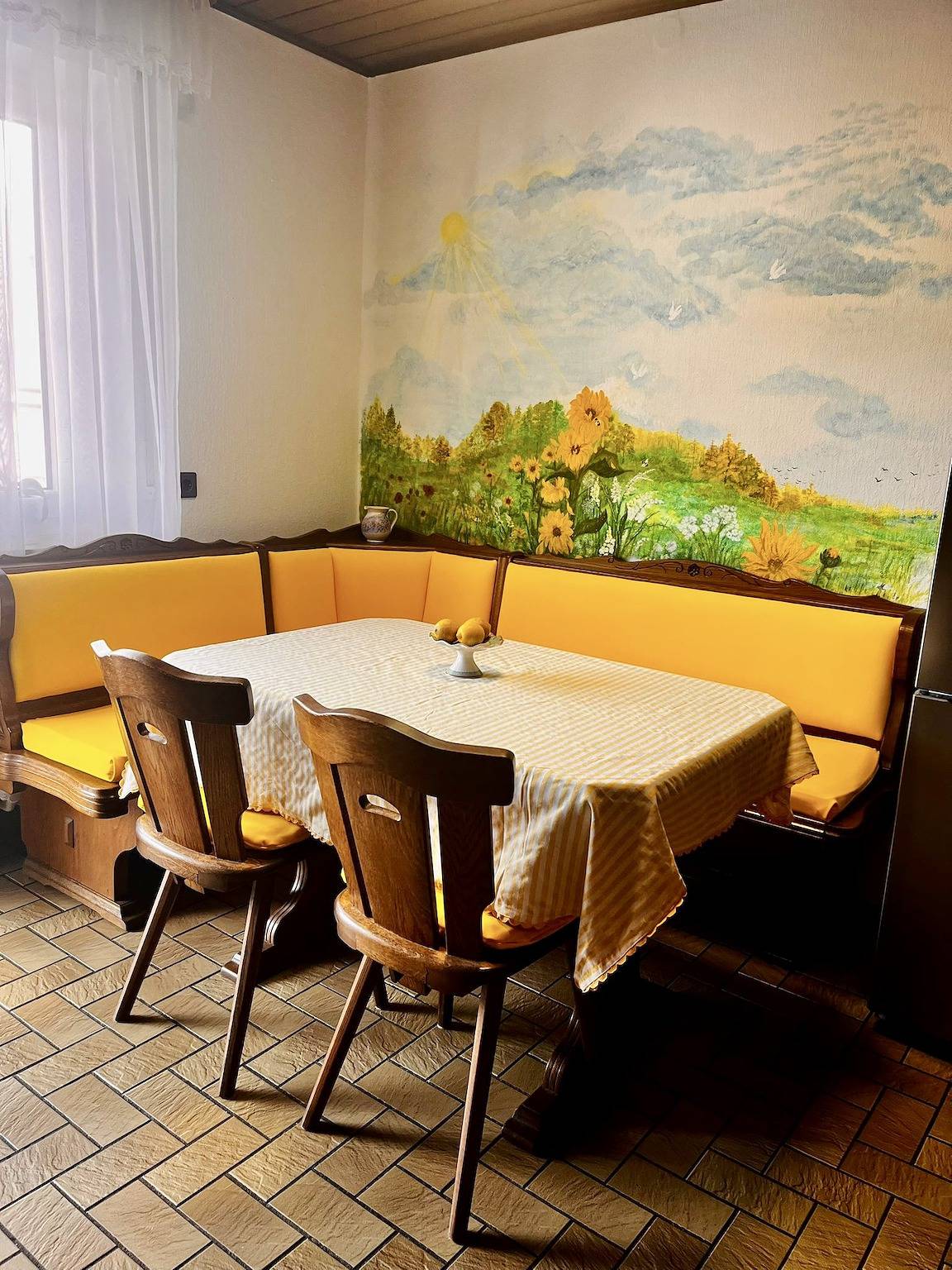 Ganze Wohnung, Apartment 'Natascha' mit Bergblick, Gemeinschaftsterrasse und Wlan in Fellen, Spessart-Mainland