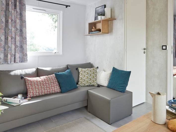 Mobil home pour 4 personnes, avec terrasse et piscine, animaux acceptés dans Plage De La Banche Binic - 2