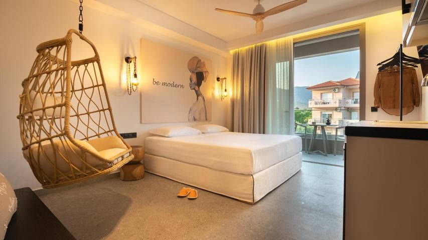 Ferienwohnung für 4 Personen, mit Balkon und Ausblick, kinderfreundlich auf Thassos