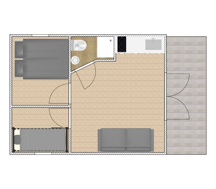 Ferienhaus für 4 Personen, mit Balkon/Terrasse und Terrasse in Flevoland - 4