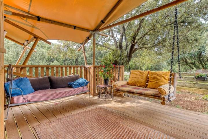 Tente pour 6 personnes, avec jardin ainsi que piscine et sauna dans l' Hérault - 3