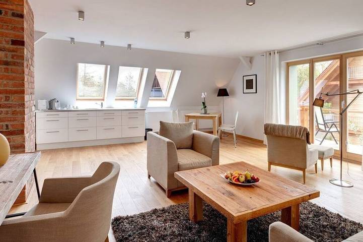 Ferienhaus für 2 Personen, mit Garten und Sauna sowie Balkon, mit Haustier in Lübben