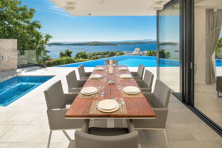 Villa für 10 Personen, mit Meerblick und Pool sowie Sauna und Garten auf Hvar - 3