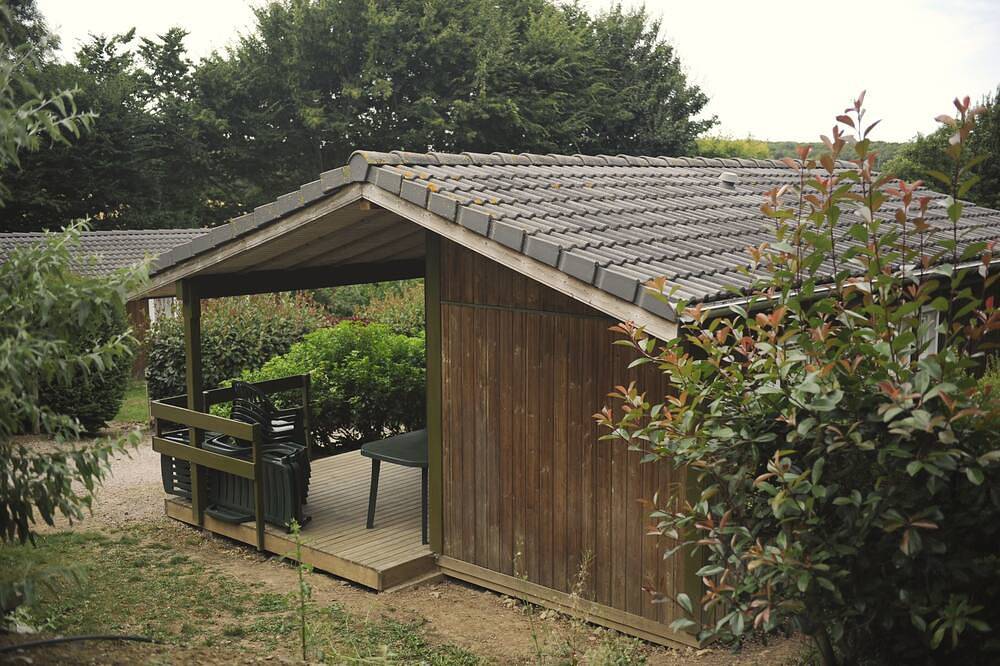 Chalet tout équipé dans parc résidentiel en pleine nature(piscine, bibliothèq in Pléneuf-Val-André, Côte d’Émeraude