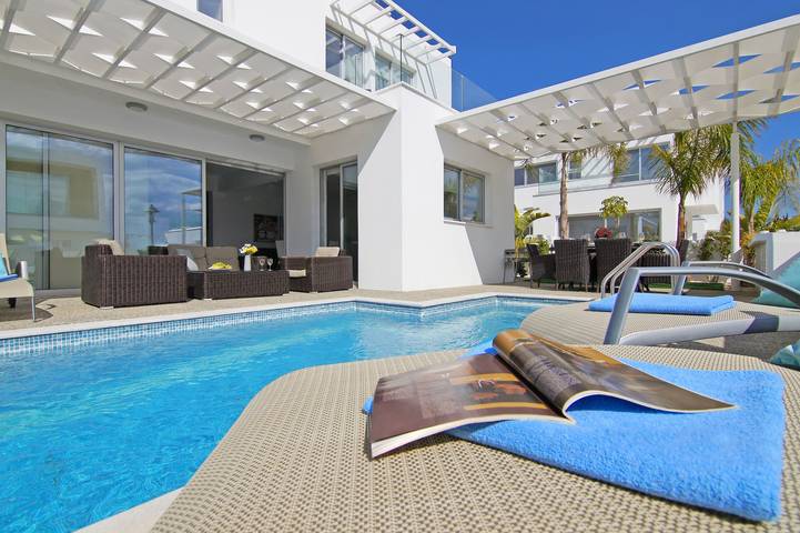 Villa für 7 Personen, mit Balkon und Garten sowie Pool in Ayia Napa - 4