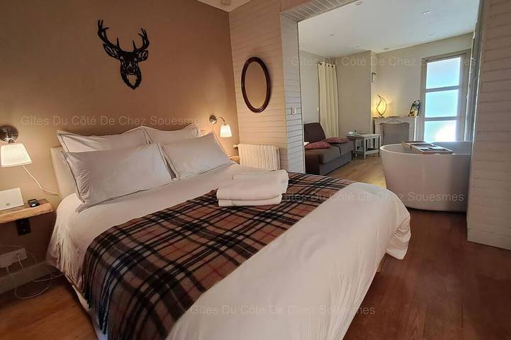 Location de vacances pour 3 personnes, avec Terrasse et Jardin à Souesmes
