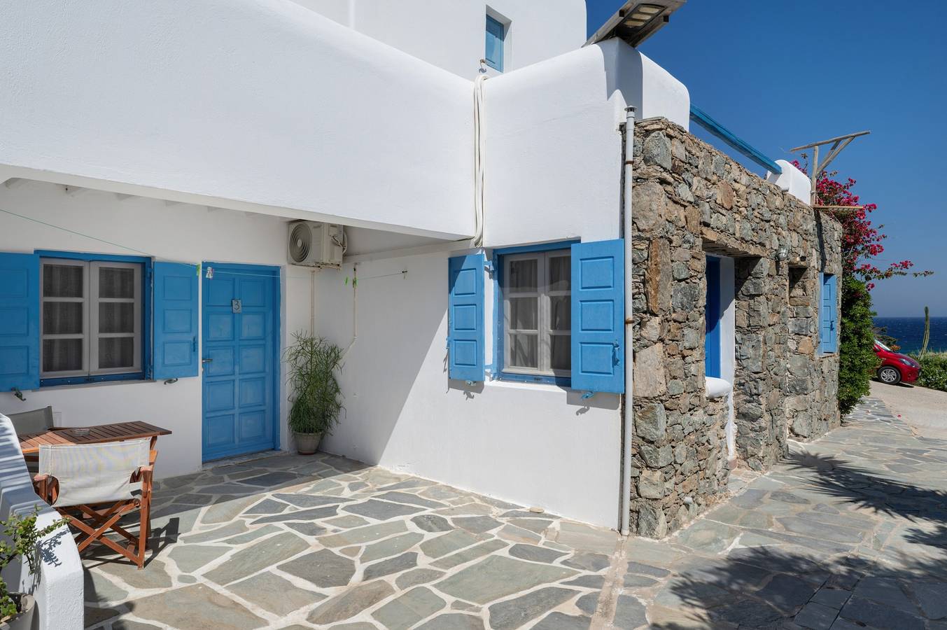 Gehele studio, Standaard Studio 2 met Wi-Fi en airconditioning in Kalafati, Mykonos