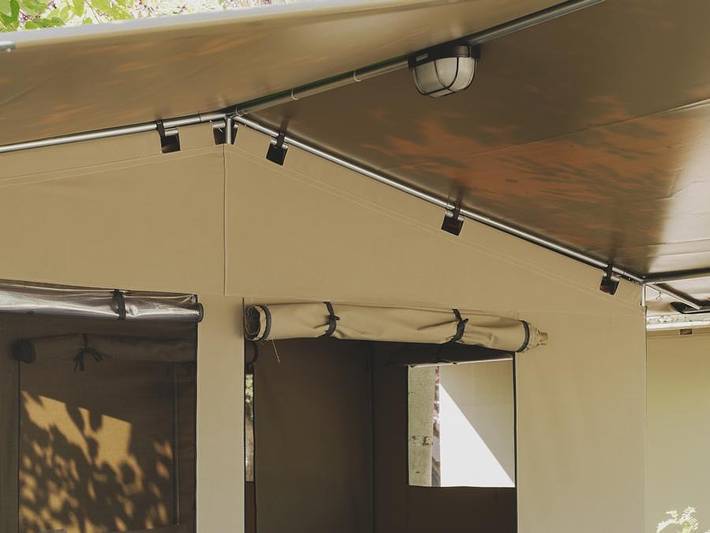 Tente pour 4 personnes, avec bassin pour enfant, animaux acceptés dans Aragon (Espagne) - 3