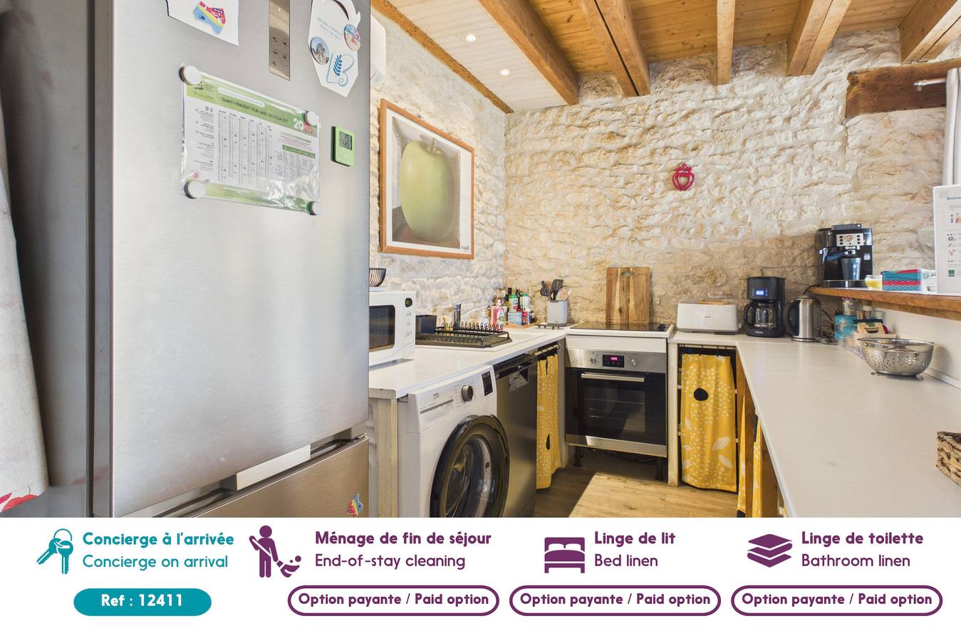 Maison en pierre pour 4 adultes/2enfants avec jardin in Saint-Vincent-sur-Jard, Vandea