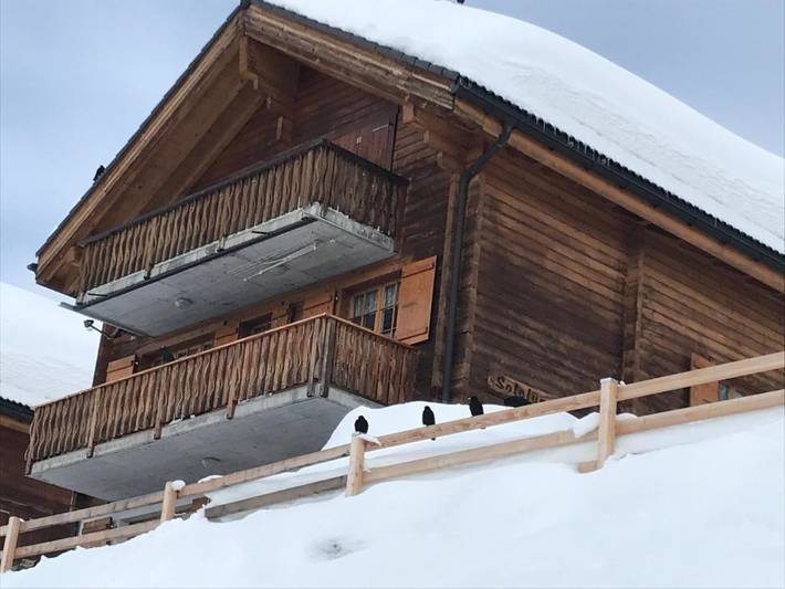 Ferienwohnung für 4 Personen, mit Balkon und Terrasse sowie Ausblick in Belalp