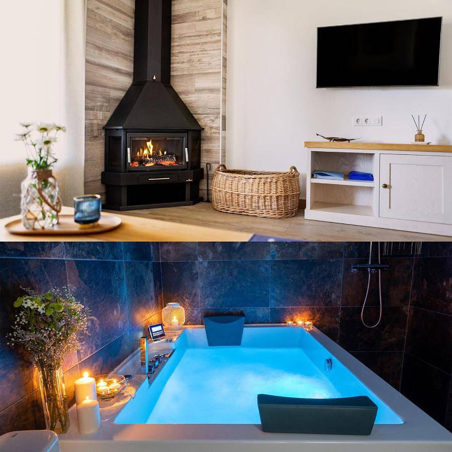 Apartamento entero, Apartamentos rurales Posada de Monfragüe con jacuzzi in Malpartida de Plasencia, Parque Nacional de Monfragüe