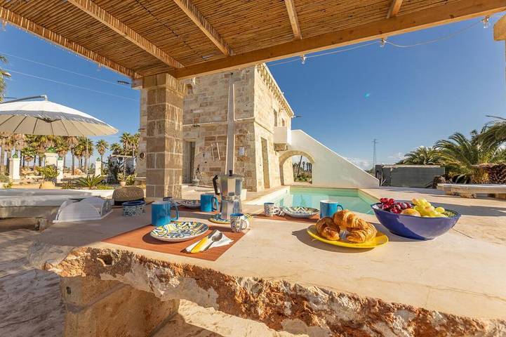 Maison de vacances pour 9 personnes, avec balcon et jardin à Alliste