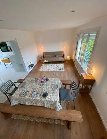 Gîte pour 4 personnes, avec balcon et jardin à Blainville-sur-Mer