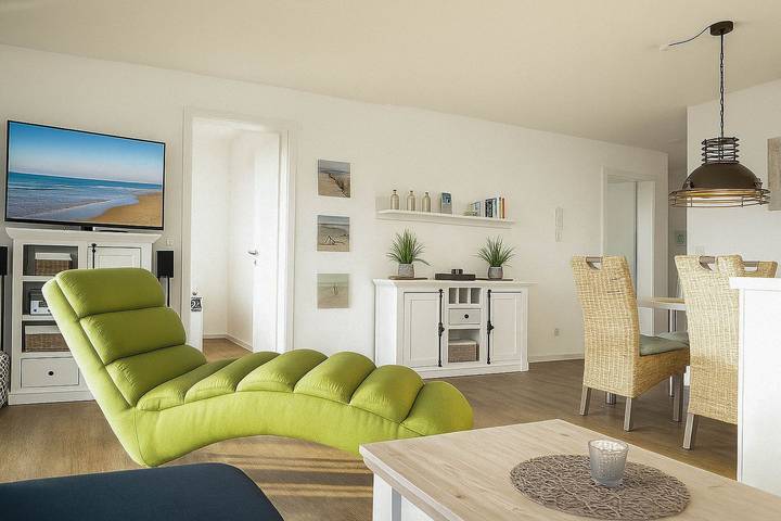 Ferienwohnung für 4 Personen, mit Sauna und Balkon sowie Ausblick, mit Haustier in Schillig - 4