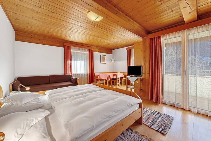 Room for 3 people, with balcony and garden as well as lake view, with pets - 1