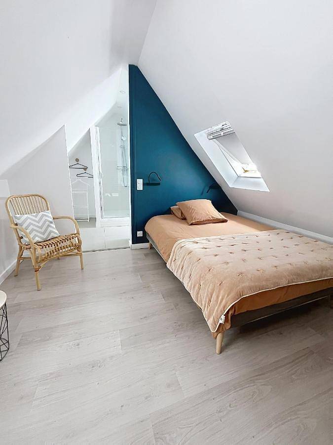 Chambre d’hôte pour 2 personnes, avec vue et jardin à Le Rheu