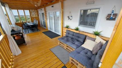 Ferienhaus für 5 Personen, mit Ausblick und Terrasse in Drage