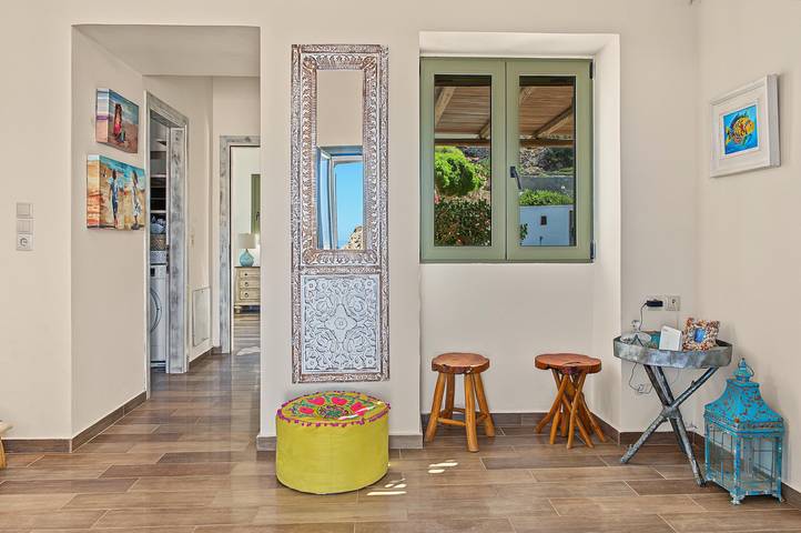 Ganze Wohnung, Apartment 'Ambeli House Arkasa' mit Balkon und Meerblick in Karpathos