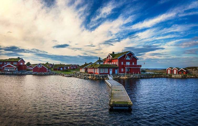Ferienpark für 4 Personen, mit Ausblick und Sauna sowie Garten in Norwegen